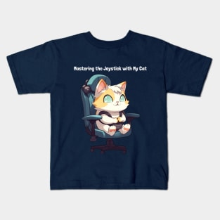 Cat gaming Kids T-Shirt